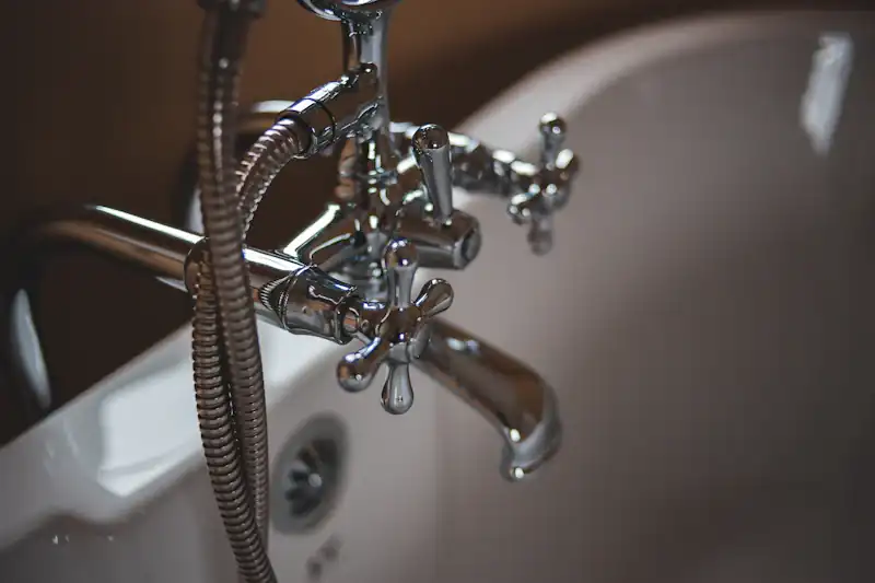 Chrome tap being fixed